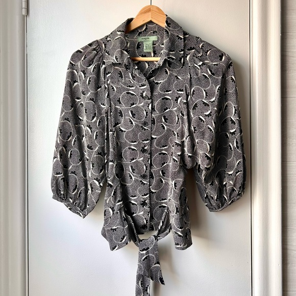 Anthropologie Tops - Anthropologie Maple 100% Silk Blouse